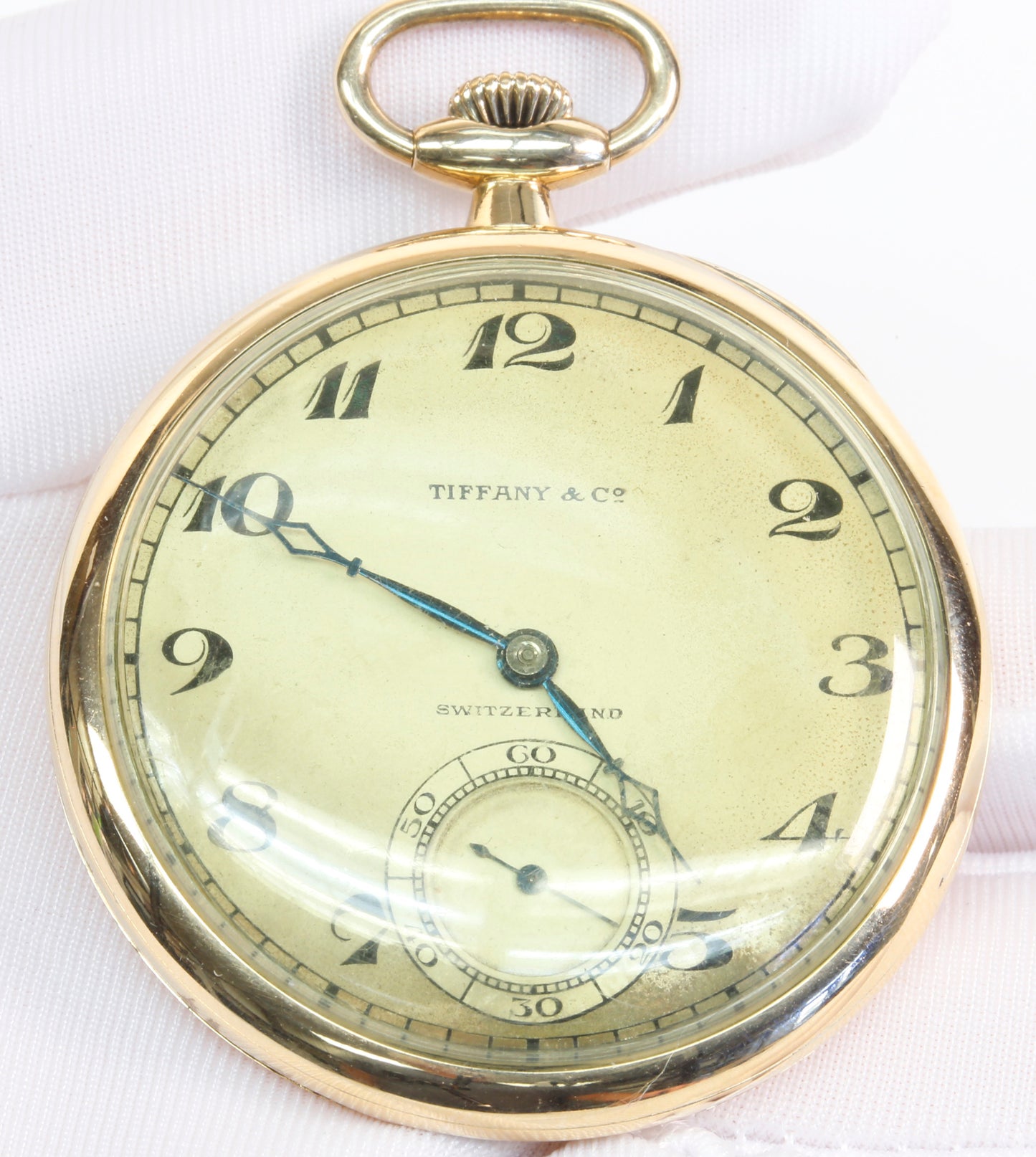 Vintage Tiffany & Co 18K Yellow Gold Pocket Watch #6997