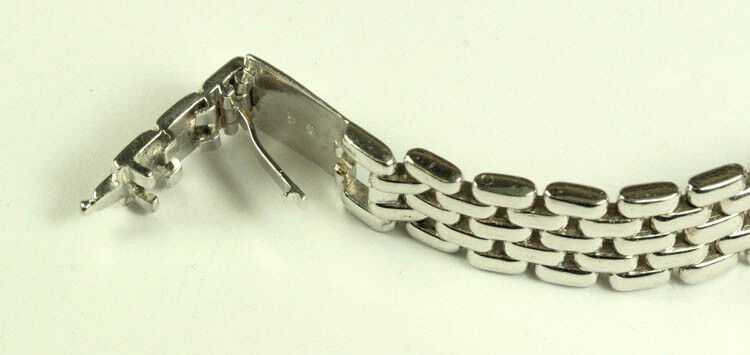 Vintage Omega Ladies Mechanical 18K White Gold Diamond Watch Excellent