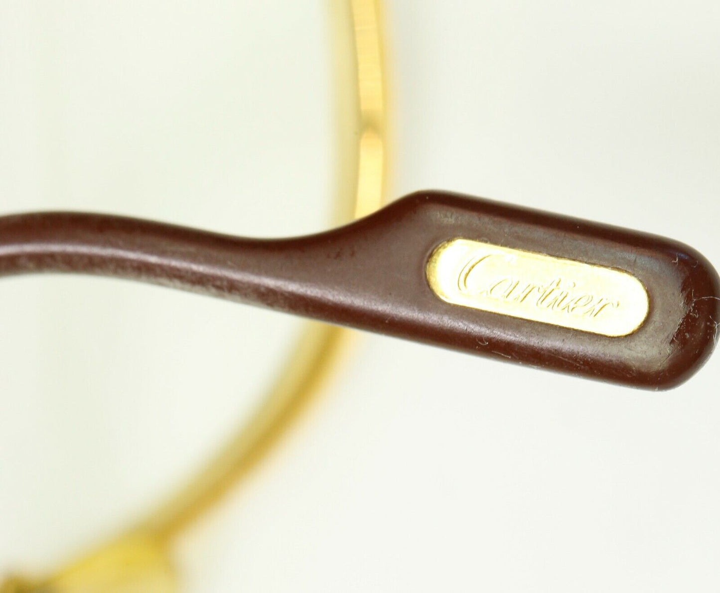 Vintage CARTIER 80s 140 59 14 Eye Glasses 2-Tone Gold Filled Both Lenses Intact
