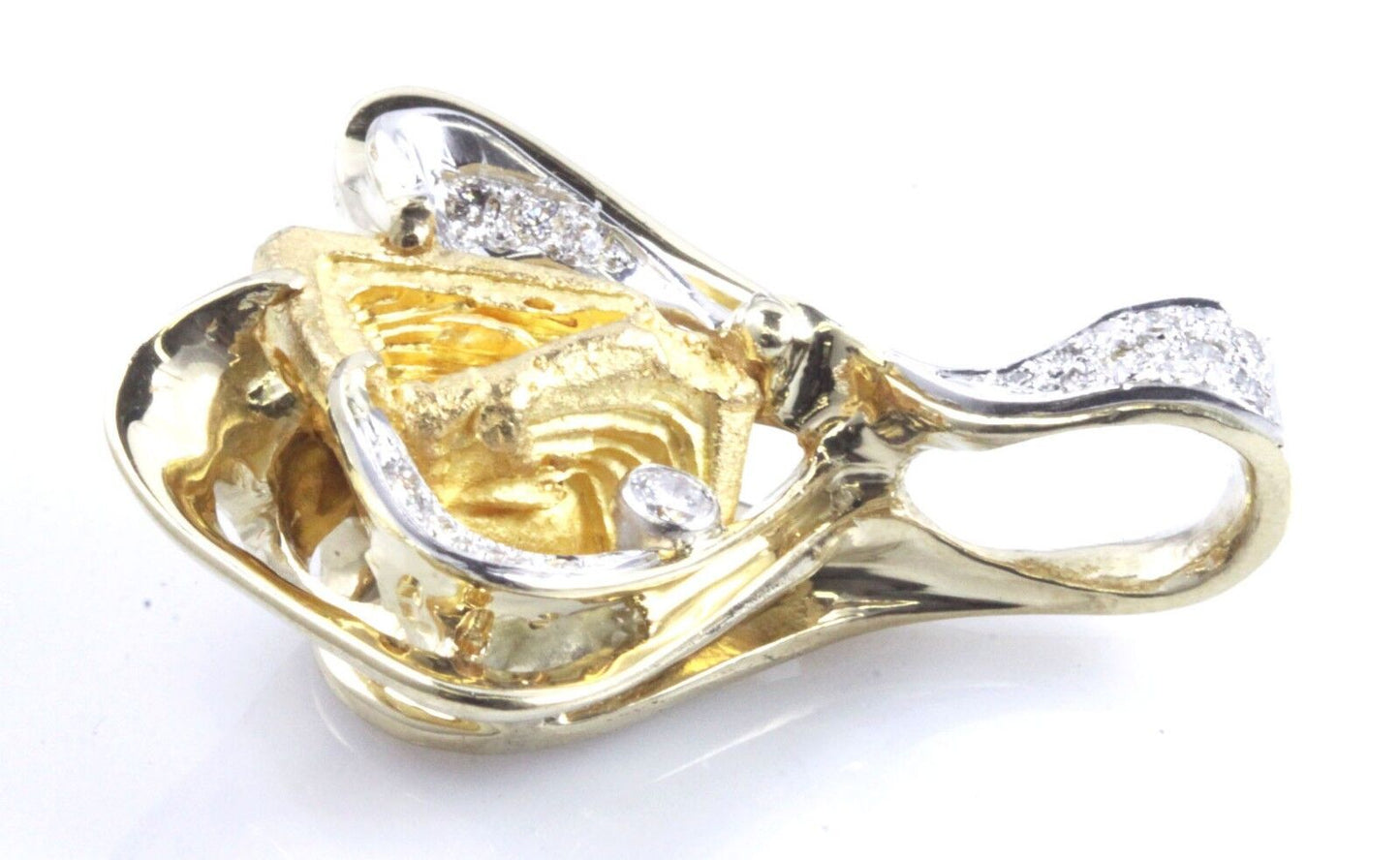 Designer Custom Natural Nugget Diamond 18K Pendant Venezuela Nugget WHOLESALE