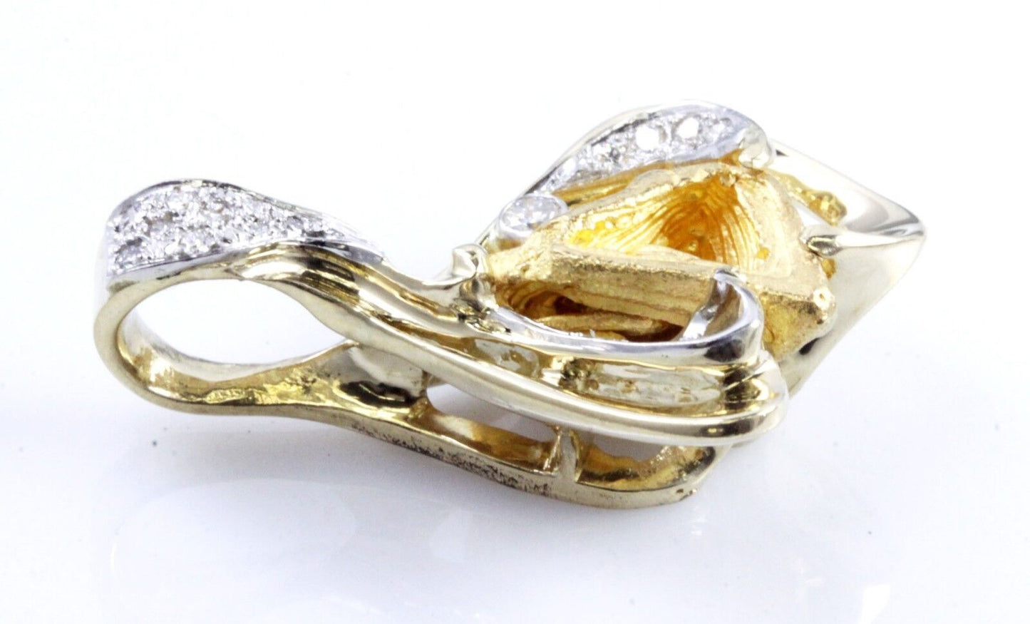 Designer Custom Natural Nugget Diamond 18K Pendant Venezuela Nugget WHOLESALE