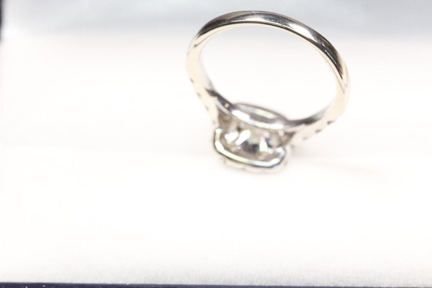 Shane Co Diamond Halo Ring 1 Ct Exc. Cut GIA + .78 Ct. 14K White Gold Size 6.5