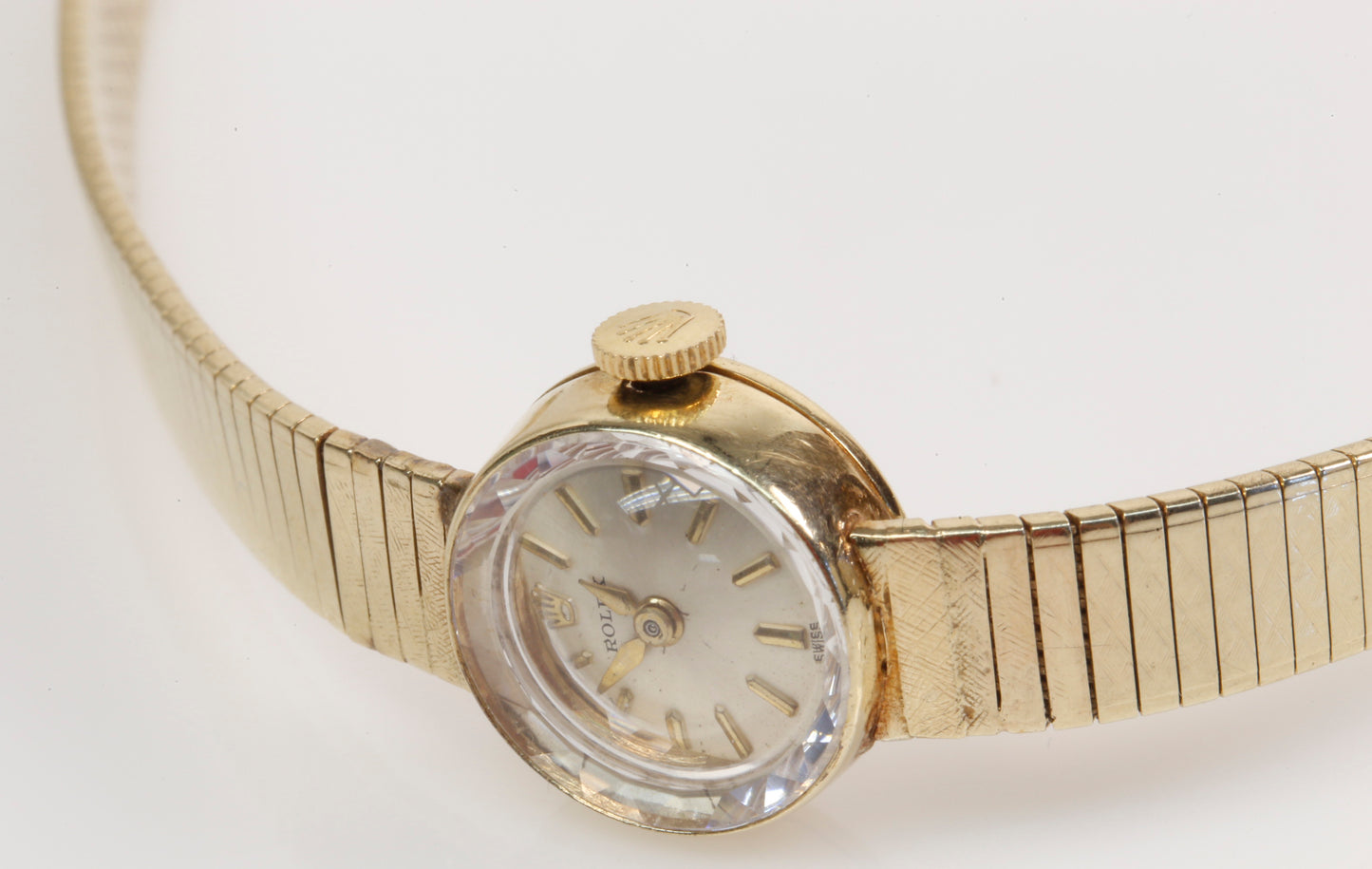 1950's Ladies Rolex Dress Watch All 14K Yellow Gold 6" Length