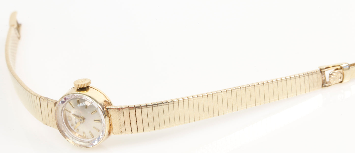 1950's Ladies Rolex Dress Watch All 14K Yellow Gold 6" Length
