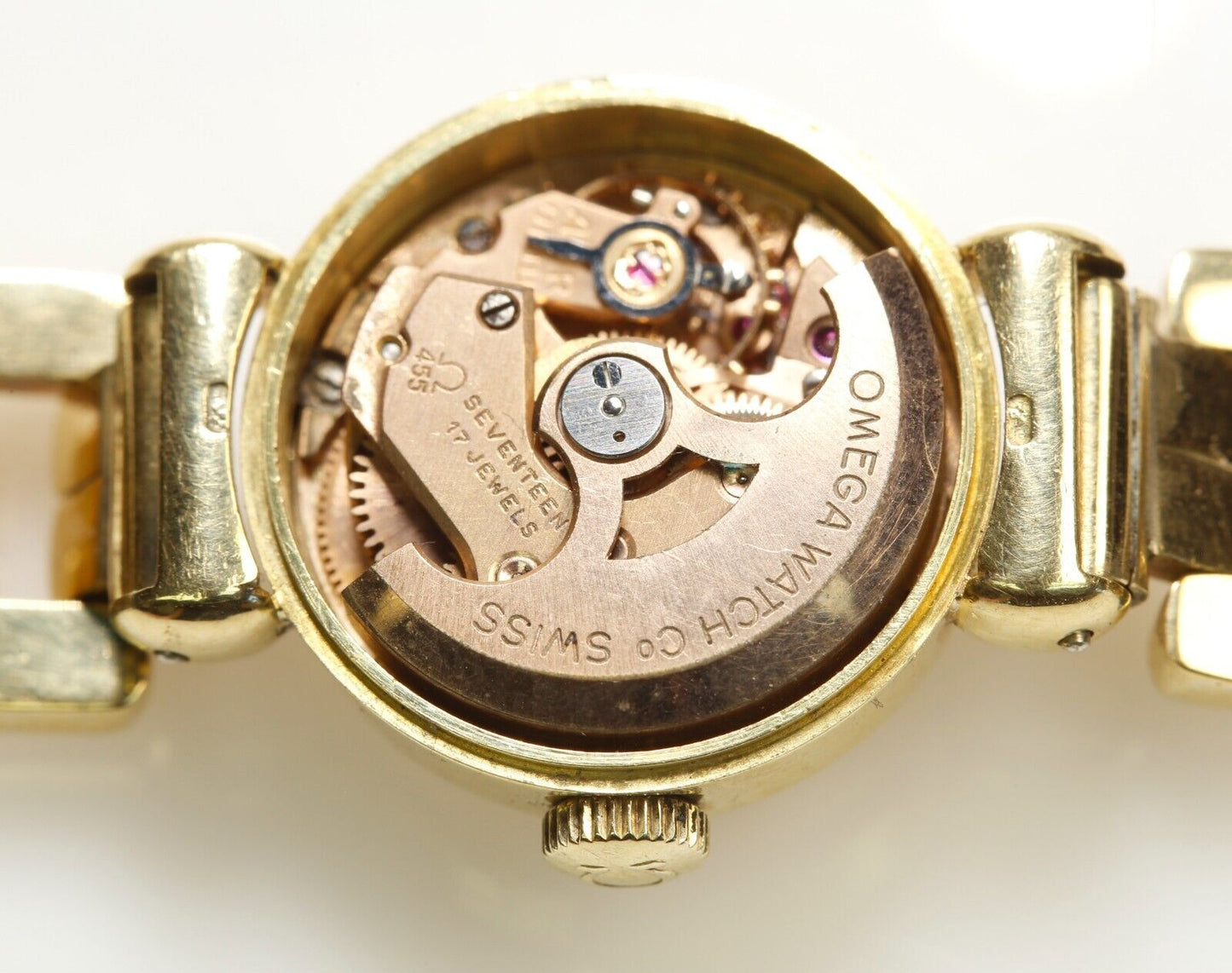 All 18K Ladies Omega Ladymatic Automatic Wristwatch 6.75”