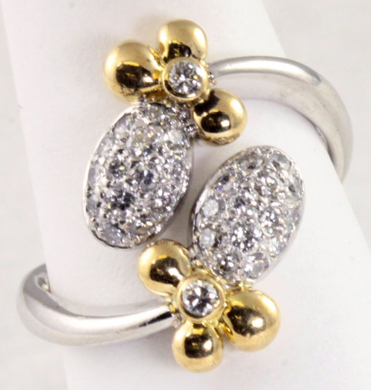 Lady Bug Diamond Platinum 18K Ring Size 5 1/2 WHOLESALE