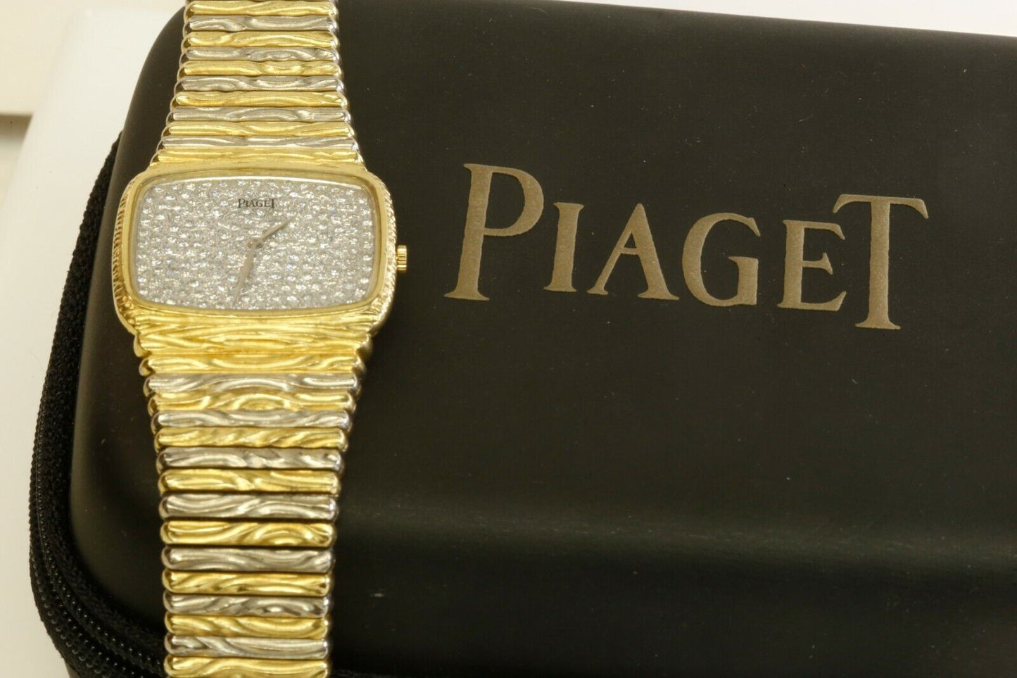 Piaget 18K 2-Tone Diamond Dress Watch 7 1/4 - 8 1/4”