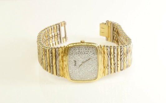 Piaget 18K 2-Tone Diamond Dress Watch 7 1/4 - 8 1/4”